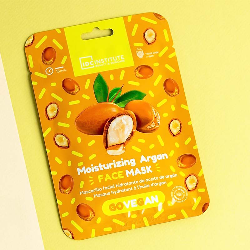 IDC Go Vegan Face Mask Argan 23gr – Μάσκα Πανί Ενυδάτωσης