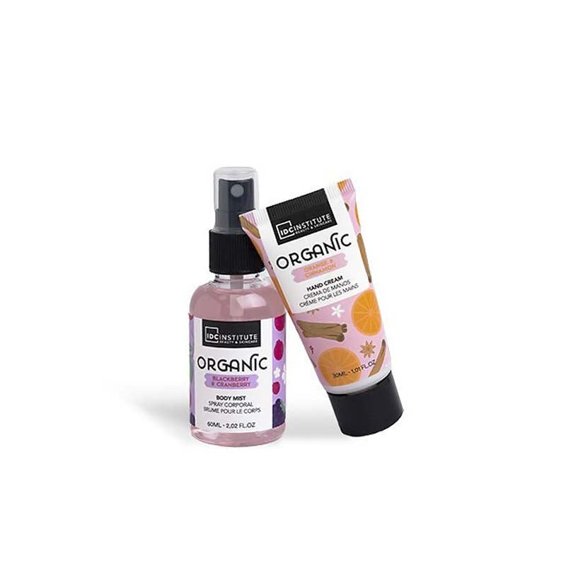 IDC Institute Organic Gift Set 2Pcs – Σετ Περιποίησης Φρούτα & Μπαχαρικά 10 x 11 x 4cm