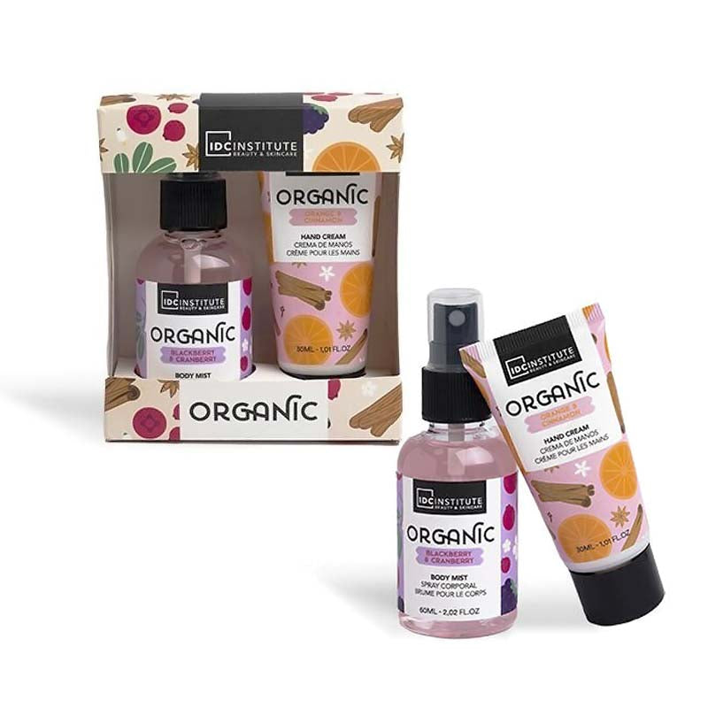 IDC Institute Organic Gift Set 2Pcs – Σετ Περιποίησης Φρούτα & Μπαχαρικά 10 x 11 x 4cm