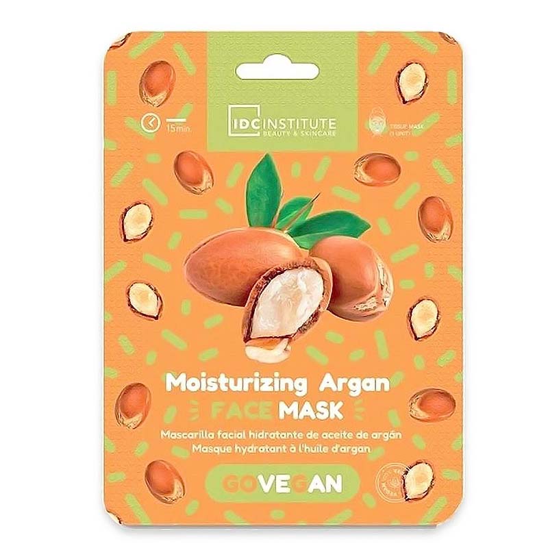 IDC Go Vegan Face Mask Argan 23gr – Μάσκα Πανί Ενυδάτωσης