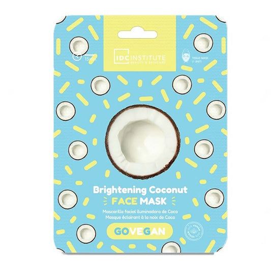 IDC Go Vegan Face Mask Coconut 23gr – Μάσκα Πανί για Λάμψη
