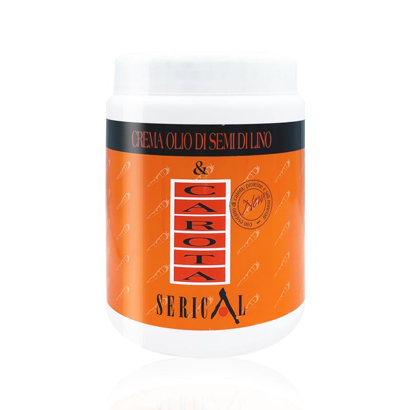 Serical Carota Μάσκα μαλλιών για λιπαρά μαλλιά με λινέλαιο και καρότο 1lt