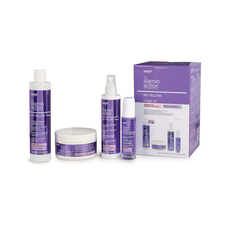 Dikson Θεραπεία μαλλιών εφέ καθρέφτη Illaminaction no yellow Home kit
