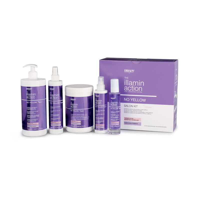 Θεραπεία μαλλιών εφέ καθρέφτη Illaminaction No yellow Salon kit