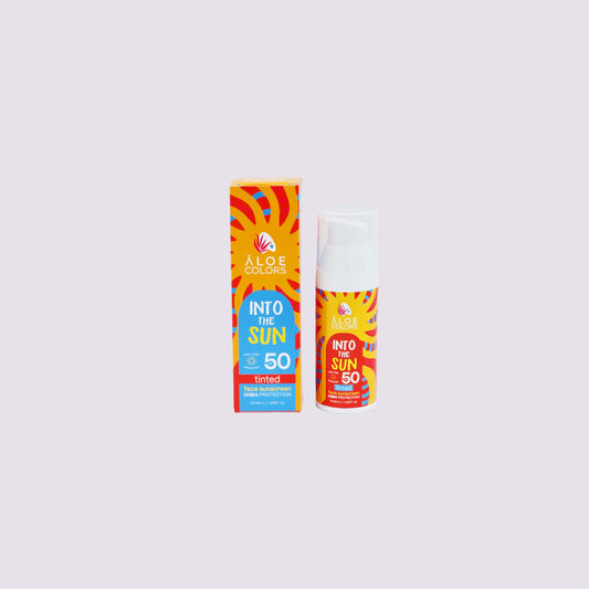Aloe Colors - Into The Sun Face Sunscreen spf50 Tinted 50ml