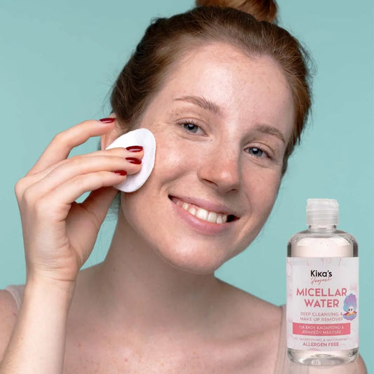 Kika’s Project Micellar Water με Υαλουρονικό & Νιασιναμίδη για Βαθύ Καθαρισμό & Αφαίρεση Μακιγιάζ 250ml
