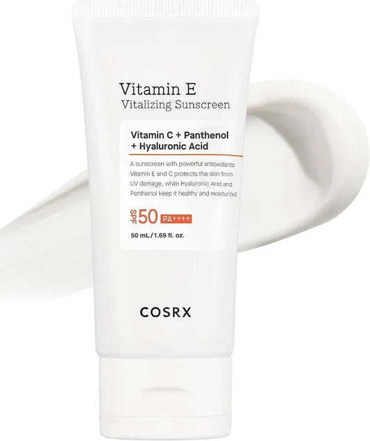 Cosrx Vitamin E Vitalizing Sunscreen Αντηλιακό Προσώπου SPF 50+, 50ml