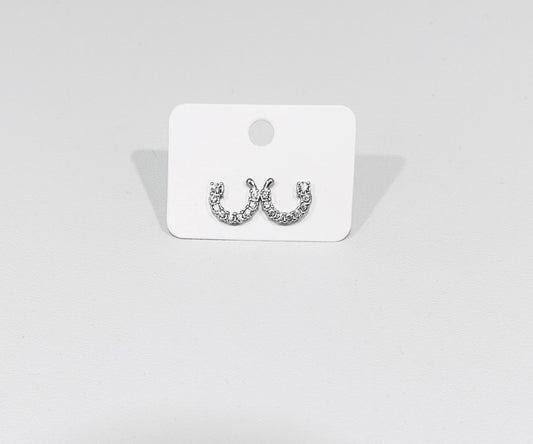 Silver Horseshoe Earrings