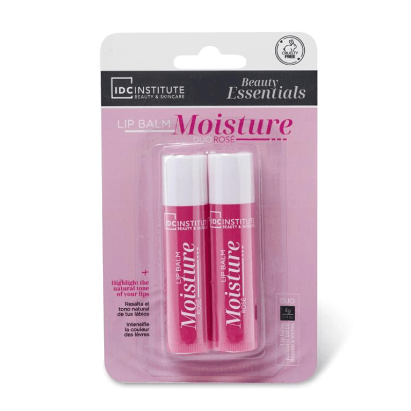 IDC Institute Moisture Rose Lip Balm Duo 2 X 4gr