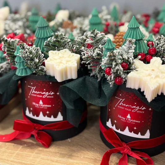 Christmas Edition Αρωματικό Μπουκέτο σε στρόγγυλο κουτί 12x14cm