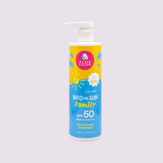 Aloe Colours - Into The Sun Family Sunscreen SPF50 400ml&50ml ΔΩΡΟ